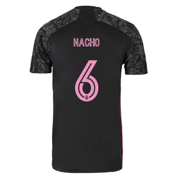 Camiseta Real Madrid Replica Tercera Ropa NO.6 Nacho 2020/21 Negro